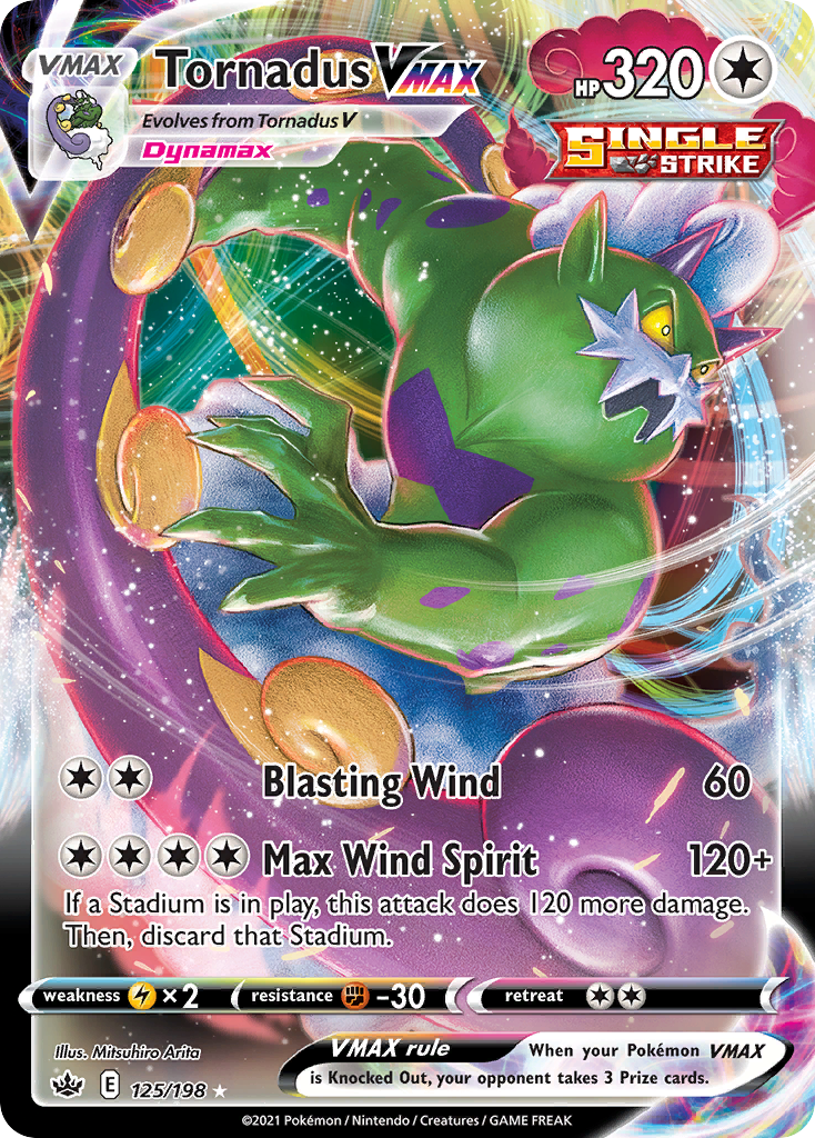 Tornadus VMAX - Chilling Reign - 125