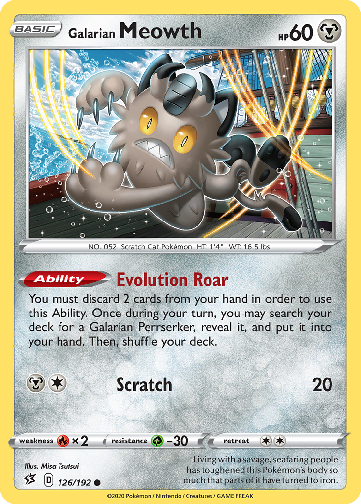 Galarian Meowth - Rebel Clash - 126