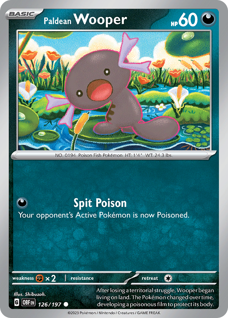 Paldean Wooper - Obsidian Flames - 126