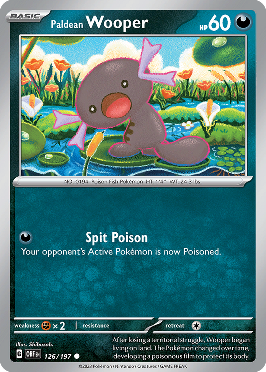 Paldean Wooper - Obsidian Flames - 126