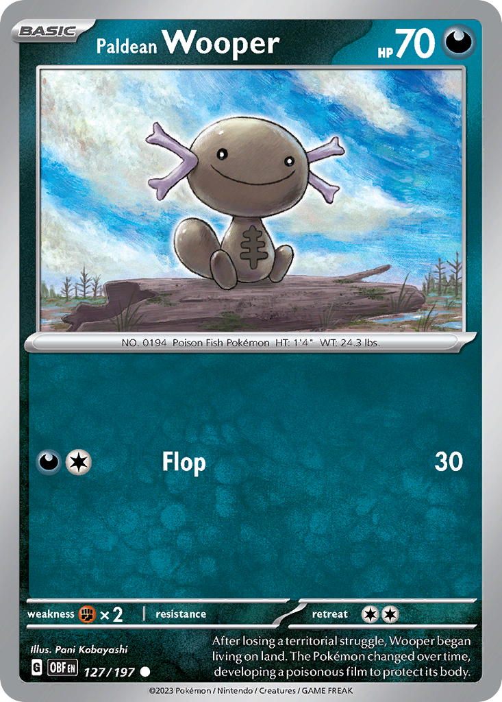 Paldean Wooper - Obsidian Flames - 127