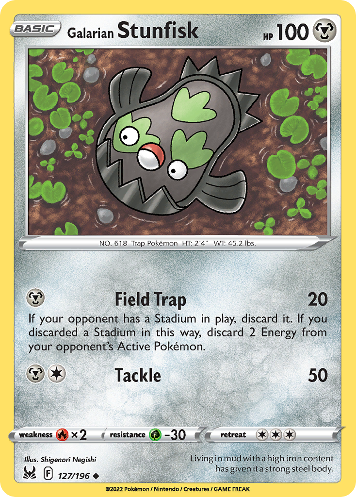 Galarian Stunfisk - Lost Origin - 127