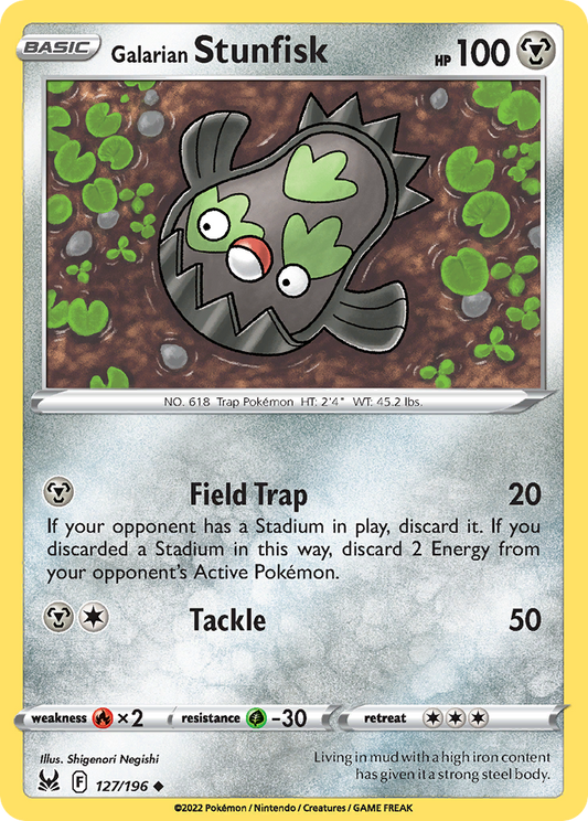 Galarian Stunfisk - Lost Origin - 127