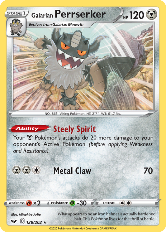 Galarian Perrserker - Sword & Shield - 128