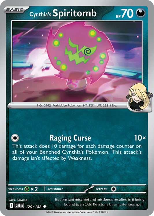 Cynthia's Spiritomb - Destined Rivals - 129