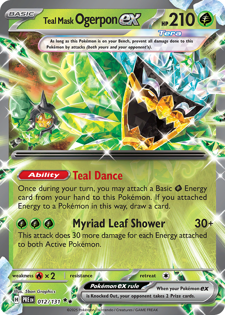 Teal Mask Ogerpon ex - Prismatic Evolutions - 012