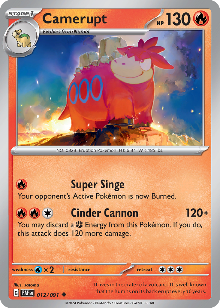 Camerupt - Paldean Fates - 012