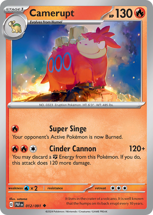 Camerupt - Paldean Fates - 012
