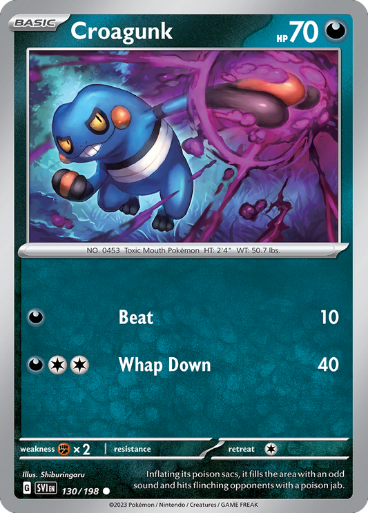 Croagunk - Scarlet & Violet - 130