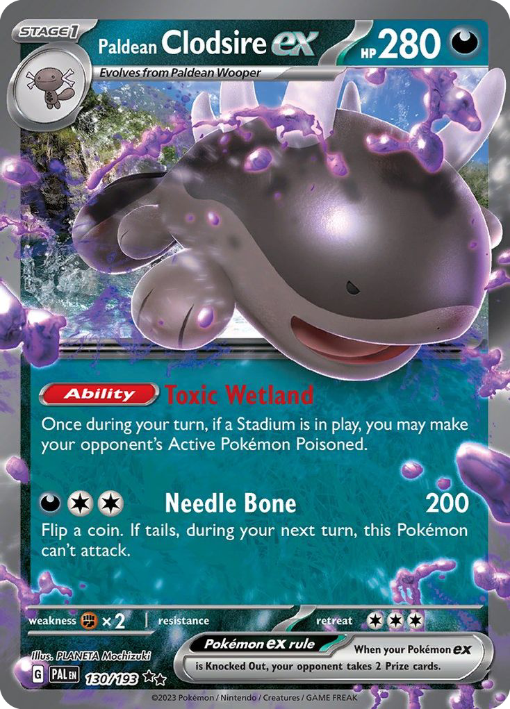 Paldean Clodsire ex - Paldea Evolved - 130