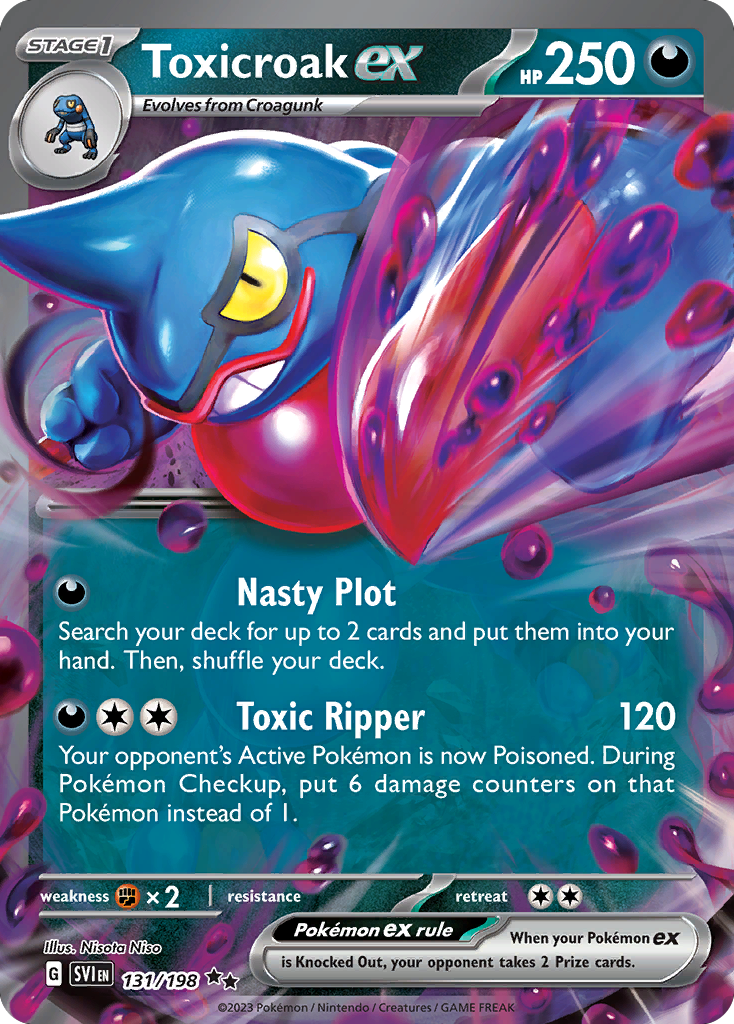 Toxicroak ex - Scarlet & Violet - 131