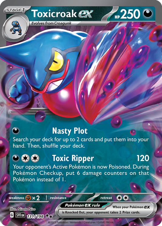 Toxicroak ex - Scarlet & Violet - 131
