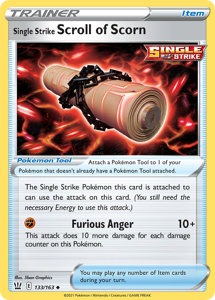Single Strike Scroll of Scorn - Battle Styles - 133
