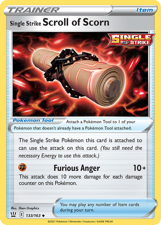 Single Strike Scroll of Scorn - Battle Styles - 133