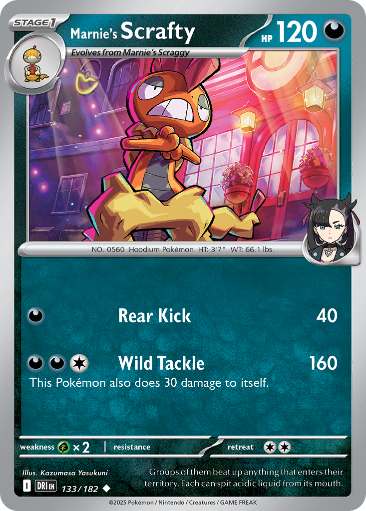 Marnie's Scrafty - Destined Rivals - 133