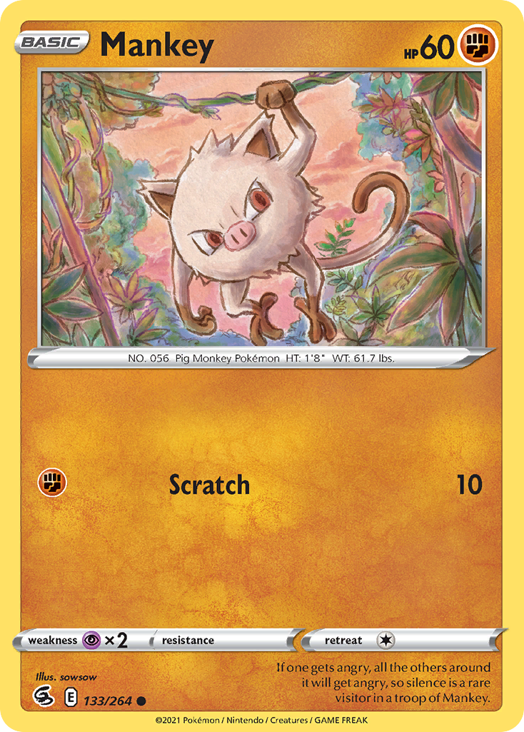 Mankey - Fusion Strike - 133