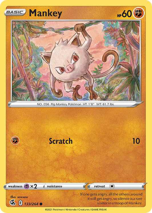 Mankey - Fusion Strike - 133