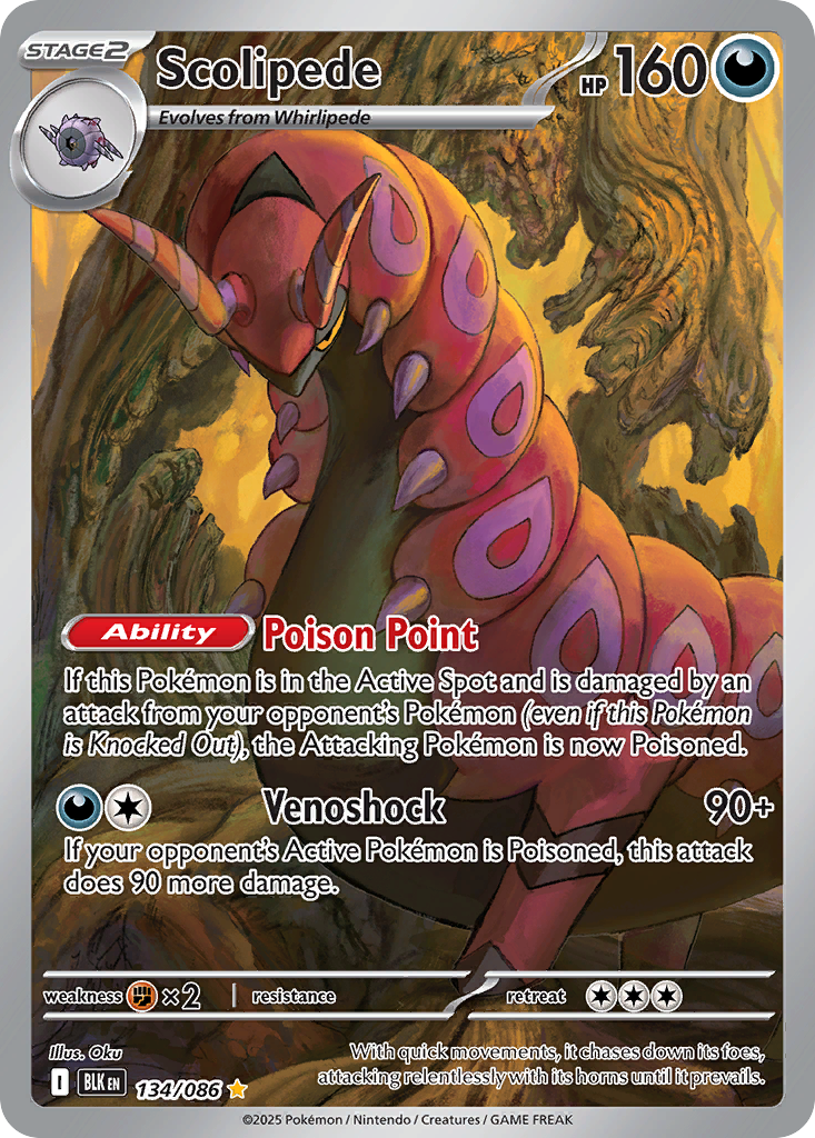 Scolipede - Black Bolt - 134