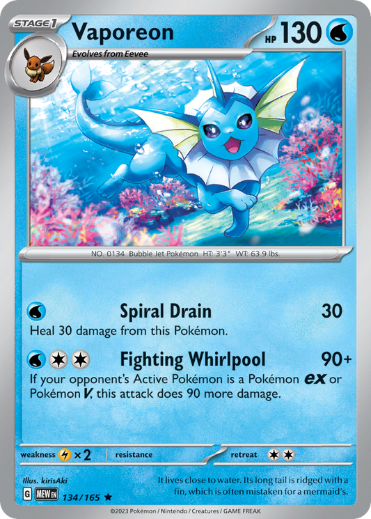 Vaporeon - 151 - 134