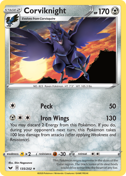 Corviknight - Sword & Shield - 135
