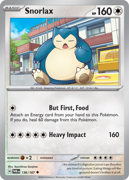 Snorlax - Twilight Masquerade - 136