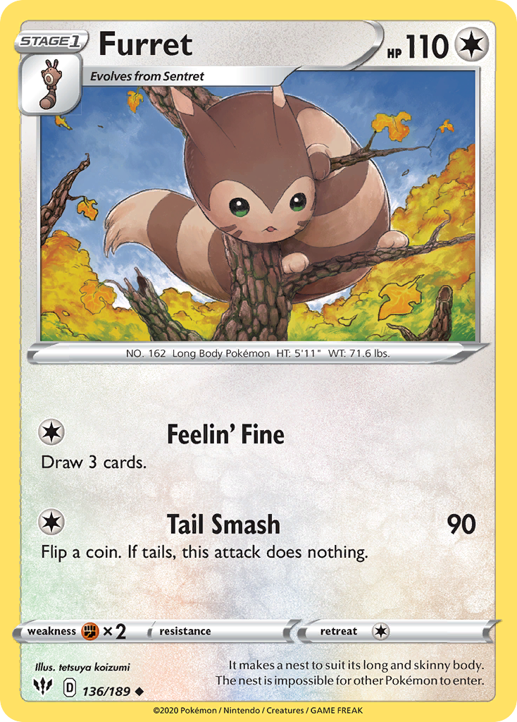 Furret - Darkness Ablaze - 136