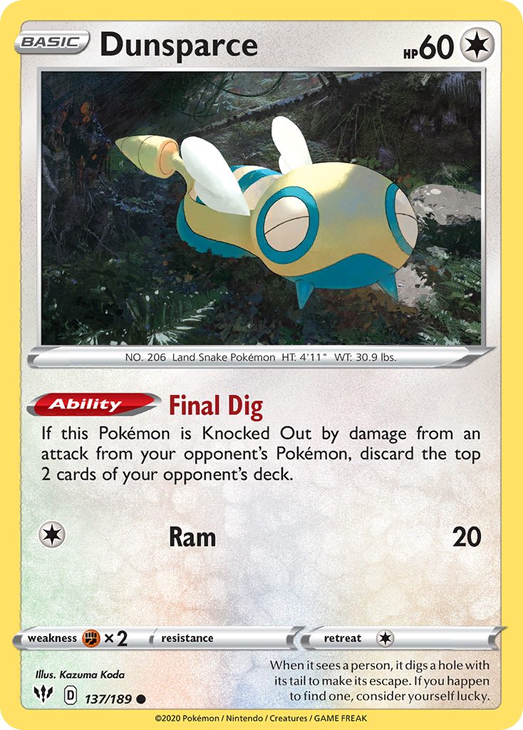 Dunsparce - Darkness Ablaze - 137