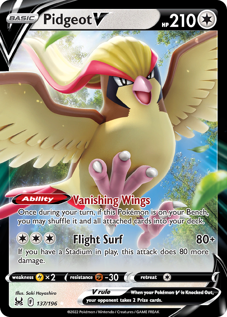 Pidgeot V - Lost Origin - 137