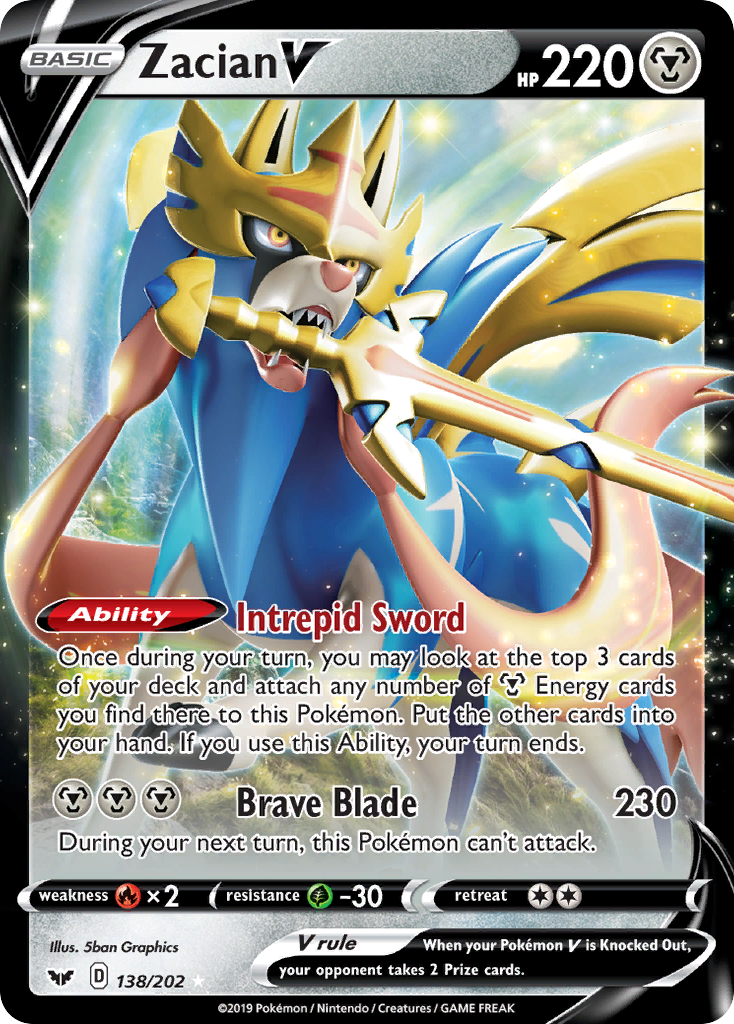 Zacian V - Sword & Shield - 138