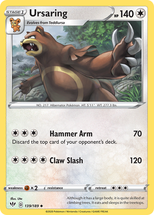 Ursaring - Darkness Ablaze - 139