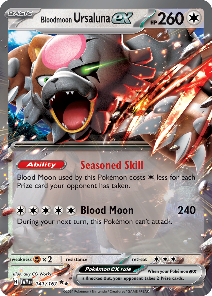 Bloodmoon Ursaluna ex - Twilight Masquerade - 141
