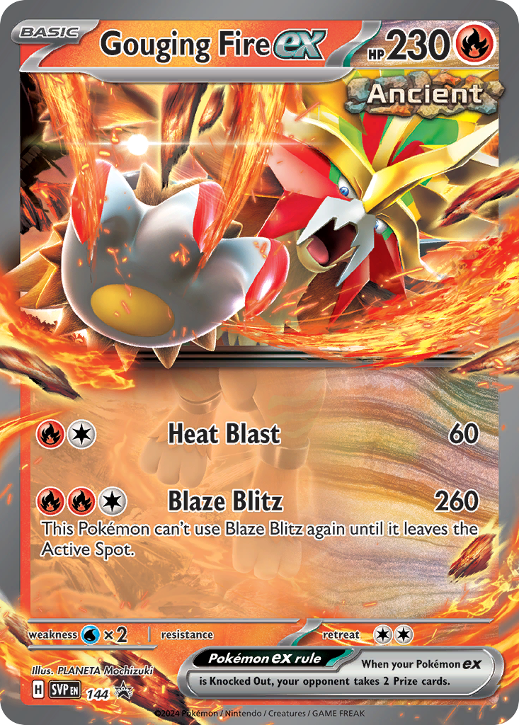 Gouging Fire ex - Scarlet & Violet Promos - 144