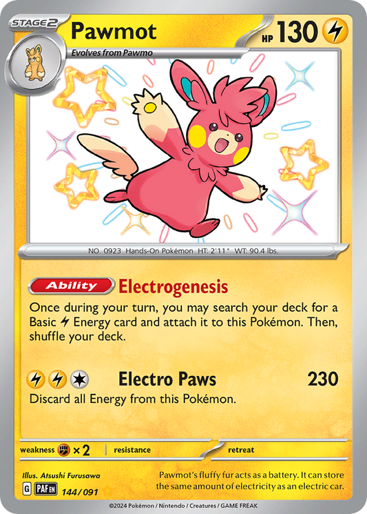 Pawmot - Paldean Fates - 144