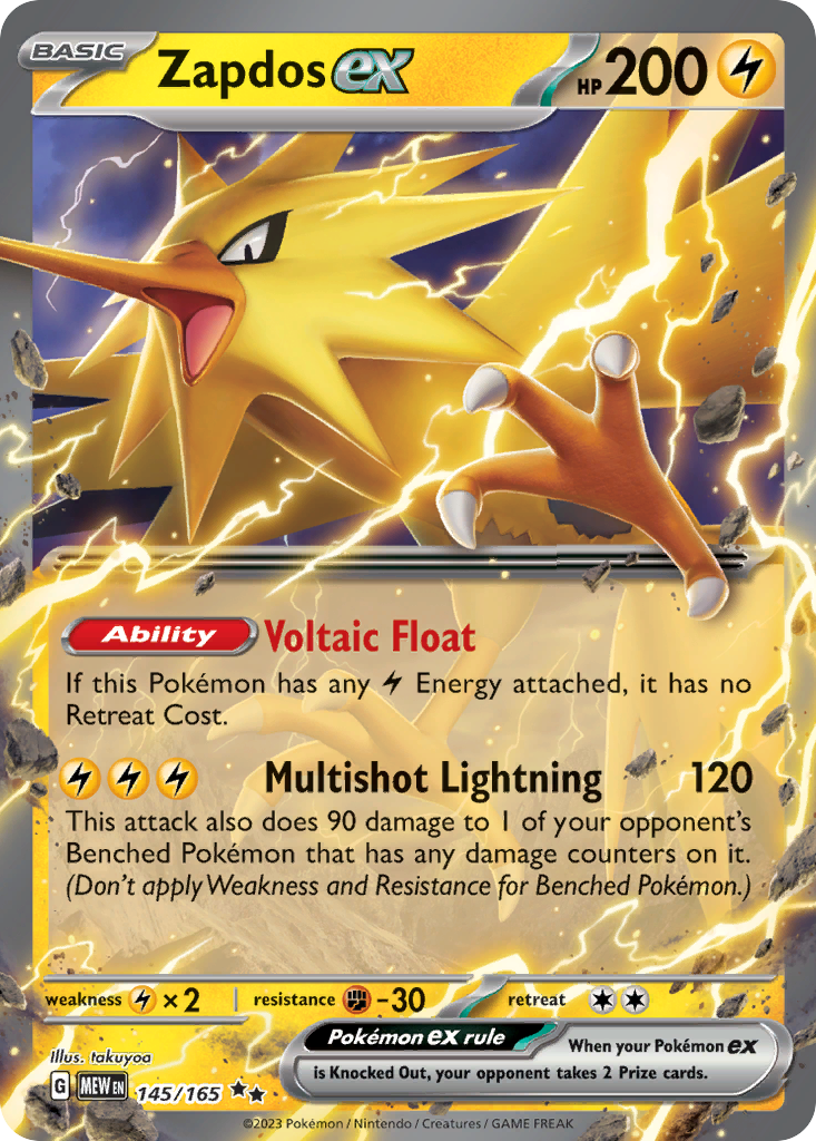 Zapdos ex - 151 - 145