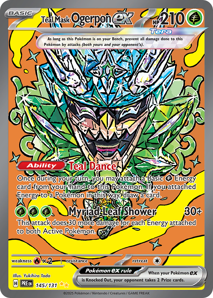 Teal Mask Ogerpon ex - Prismatic Evolutions - 145