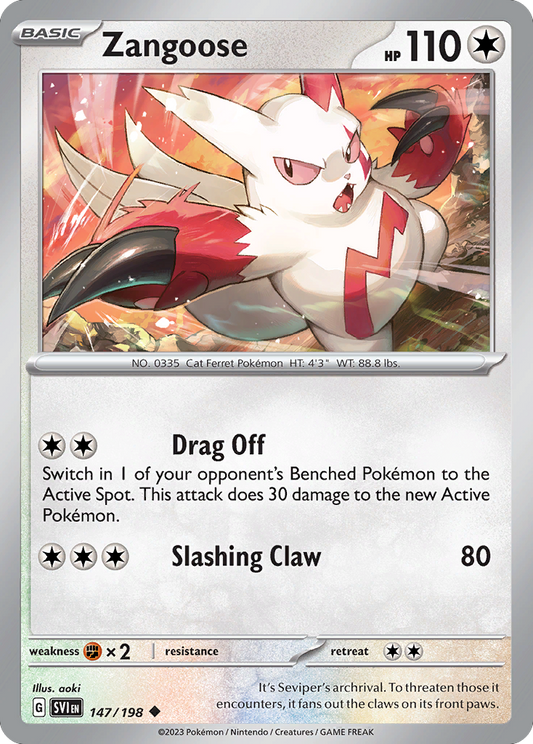 Zangoose - Scarlet & Violet - 147