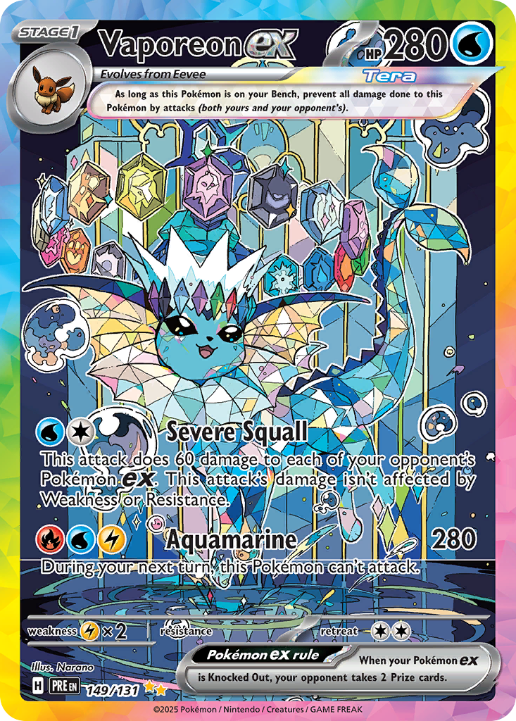Vaporeon ex - Prismatic Evolutions - 149
