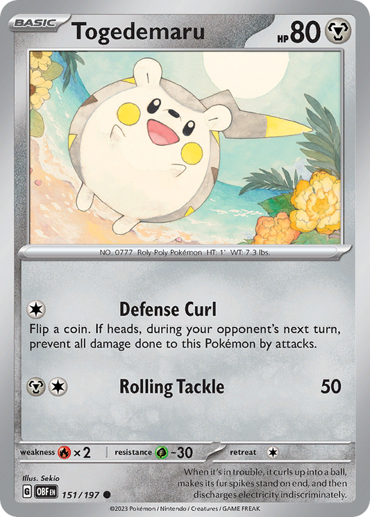 Togedemaru - Obsidian Flames - 151