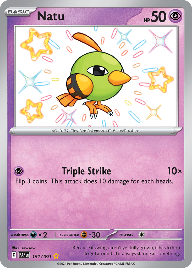 Natu - Paldean Fates - 151