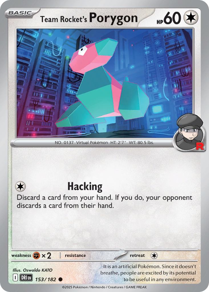 Team Rocket's Porygon - Destined Rivals - 153