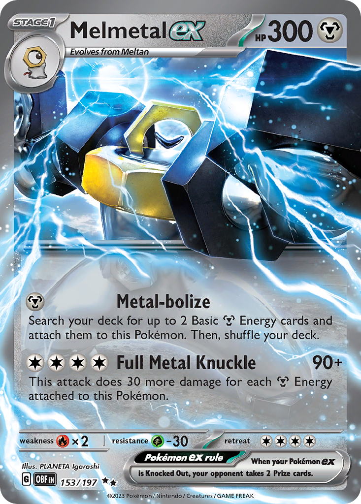 Melmetal ex - Obsidian Flames - 153