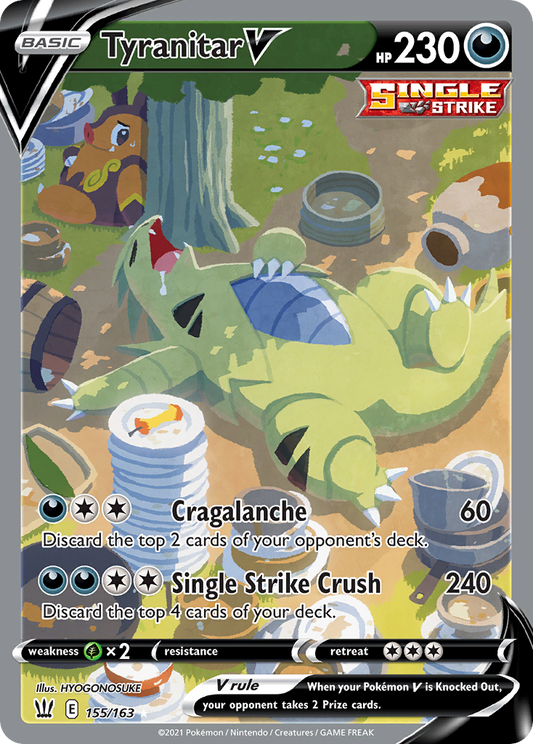 Tyranitar V - Battle Styles - 155