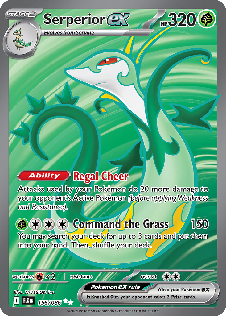 Serperior ex - Black Bolt - 156