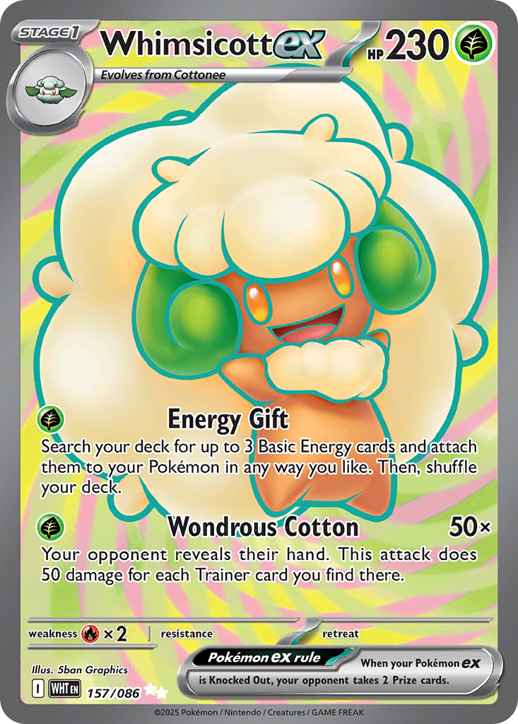 Whimsicott ex - White Flare - 157