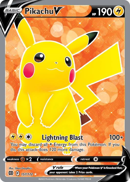 Pikachu V - Brilliant Stars - 157