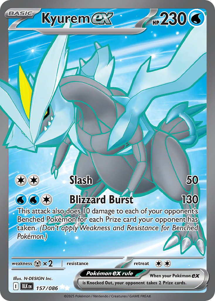 Kyurem ex - Black Bolt - 157