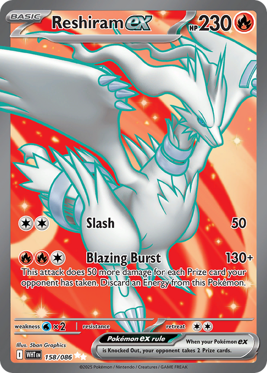 Reshiram ex - White Flare - 158