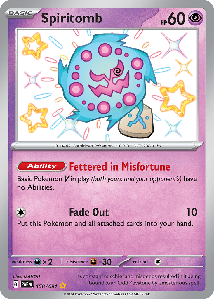 Spiritomb - Paldean Fates - 158