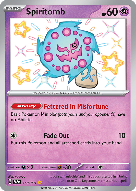 Spiritomb - Paldean Fates - 158