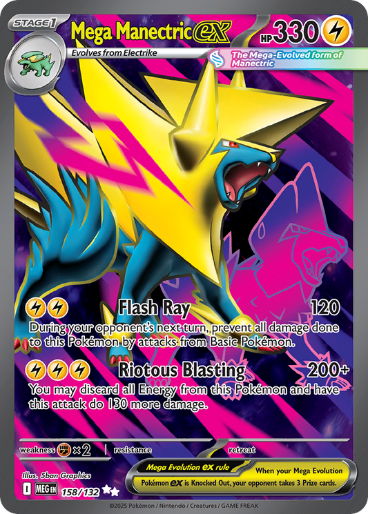 Mega Manectric ex - Mega Evolution - 158